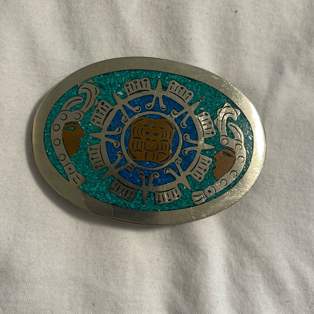 Belt buckle.  Made In Mexico